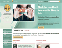 Tablet Screenshot of creehealth.org